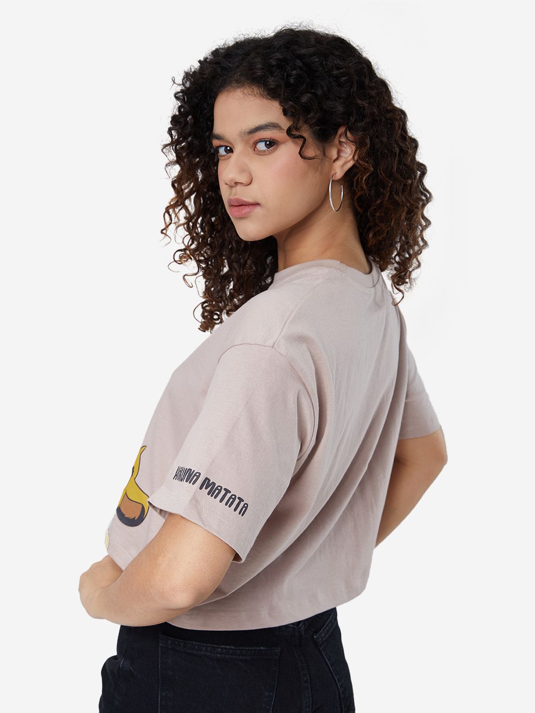 Buy Disney: Hakuna Matata Women Oversized Cropped T-Shirts