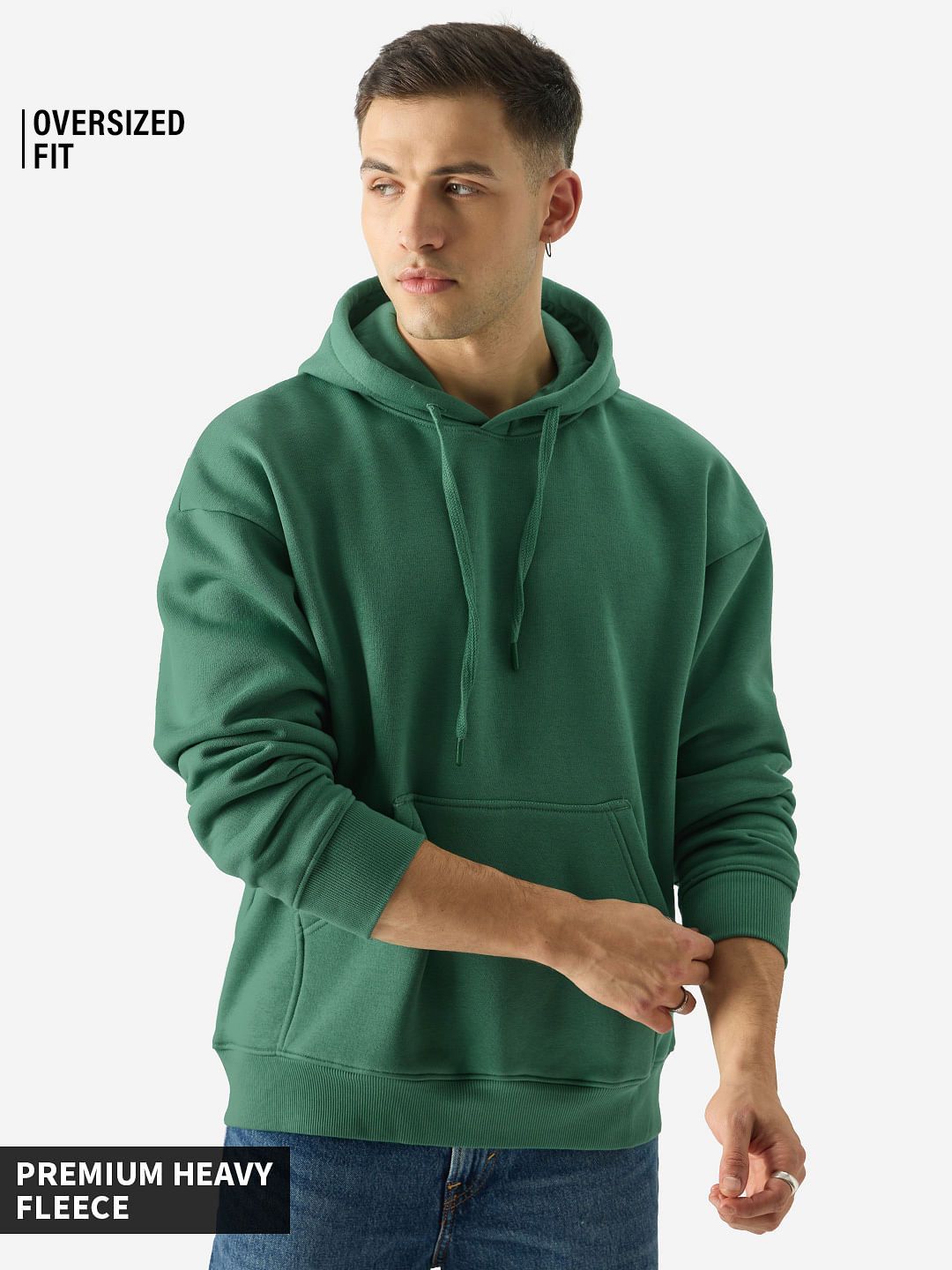 Solids: Jadish Men Oversized Hoodies