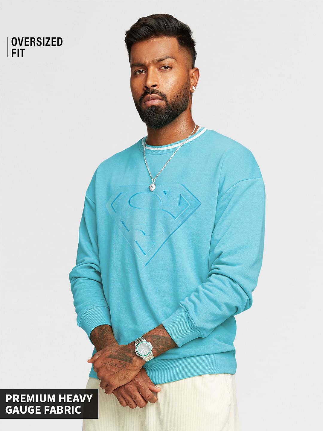 Mens oversized sweatshirt best sale