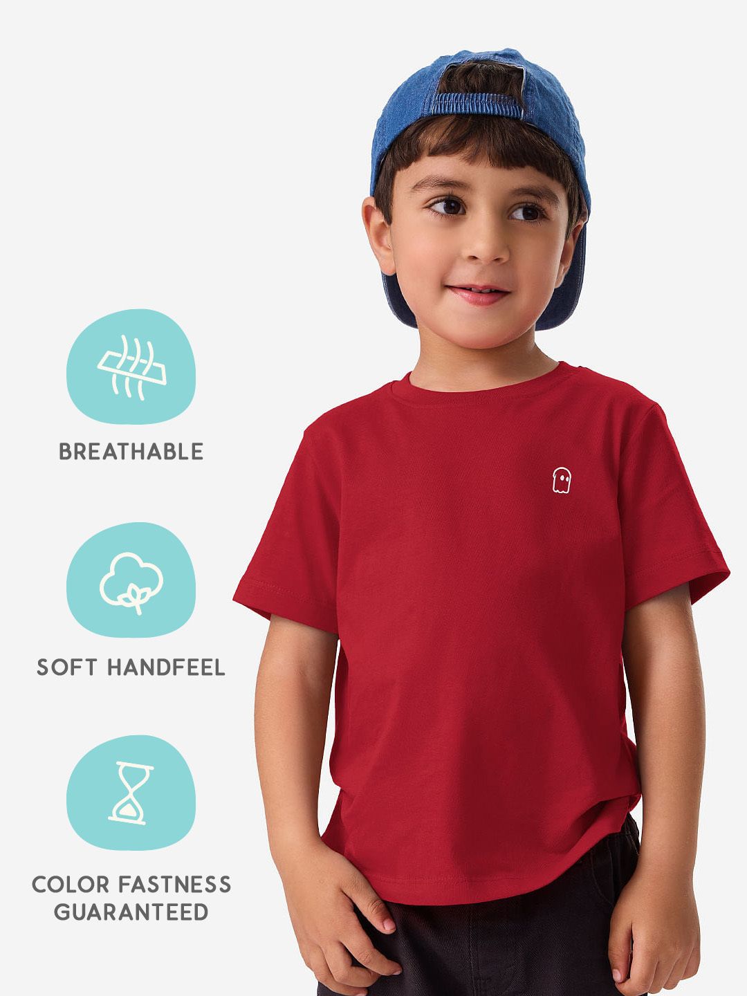 Buy Solids Classic Red Boys Cotton TShirts online at The Souled Store.