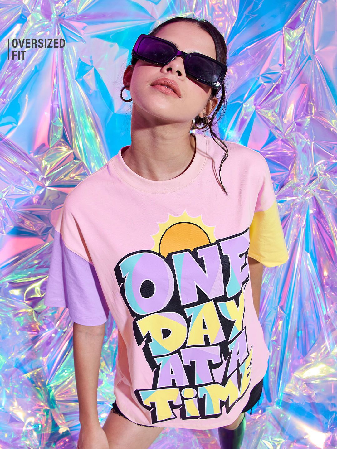 TSS Originals: One Day At A Time Women Oversized T-Shirts