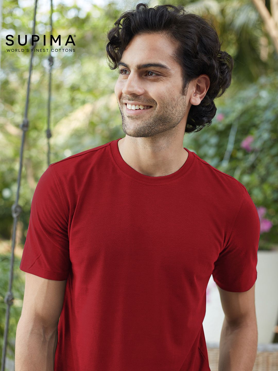Supima: Brick Red Supima T-Shirts Online