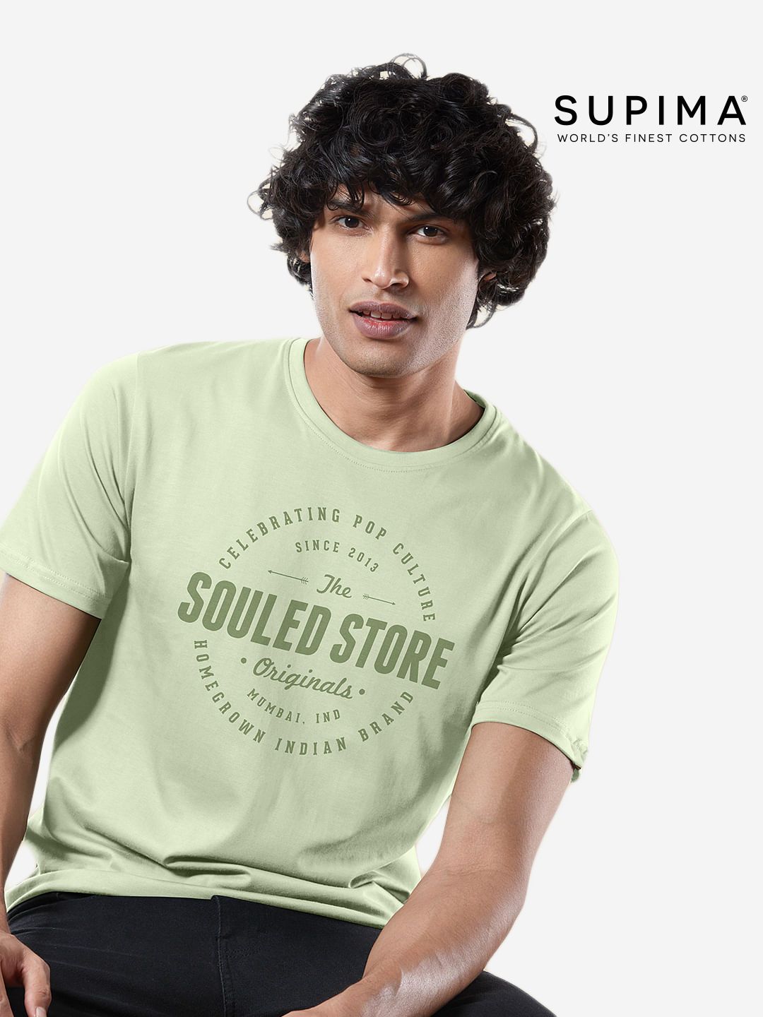 Supima: Mint Green Supima T-Shirts Online