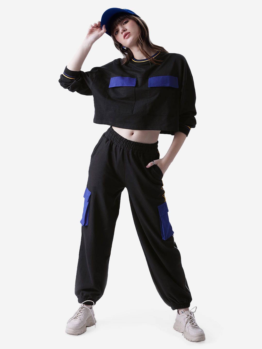 Street Solids: Galaxy Women Oversized Cropped T-Shirts price