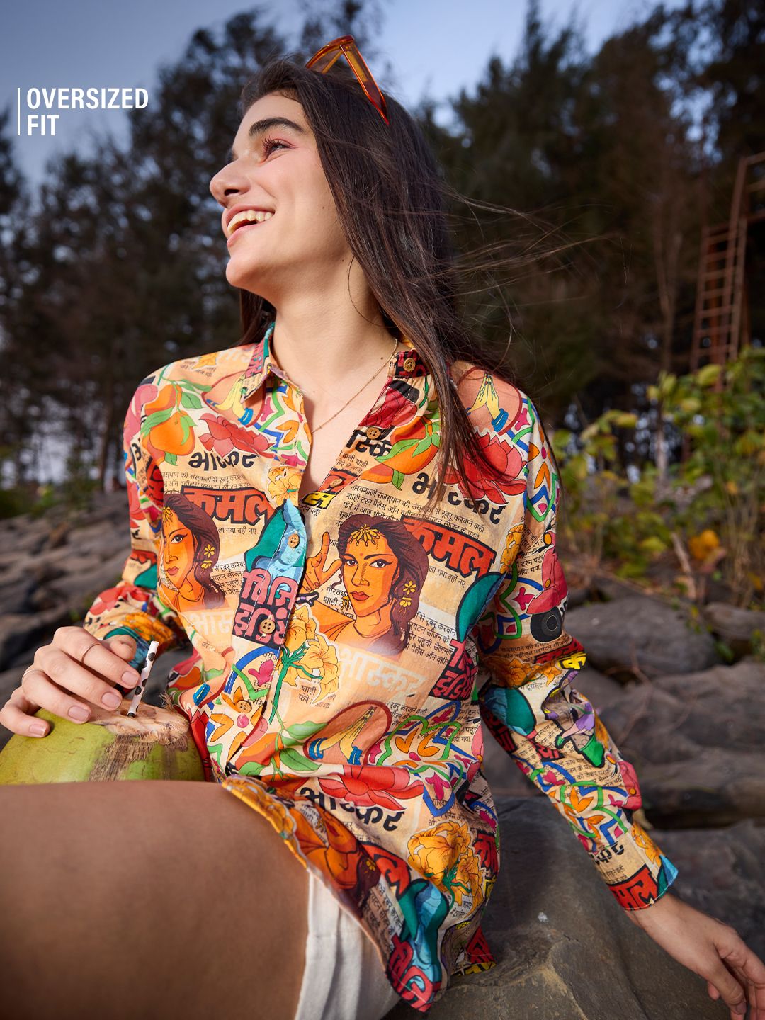 TSS Originals: Indian Retro Women Boyfriend Shirts