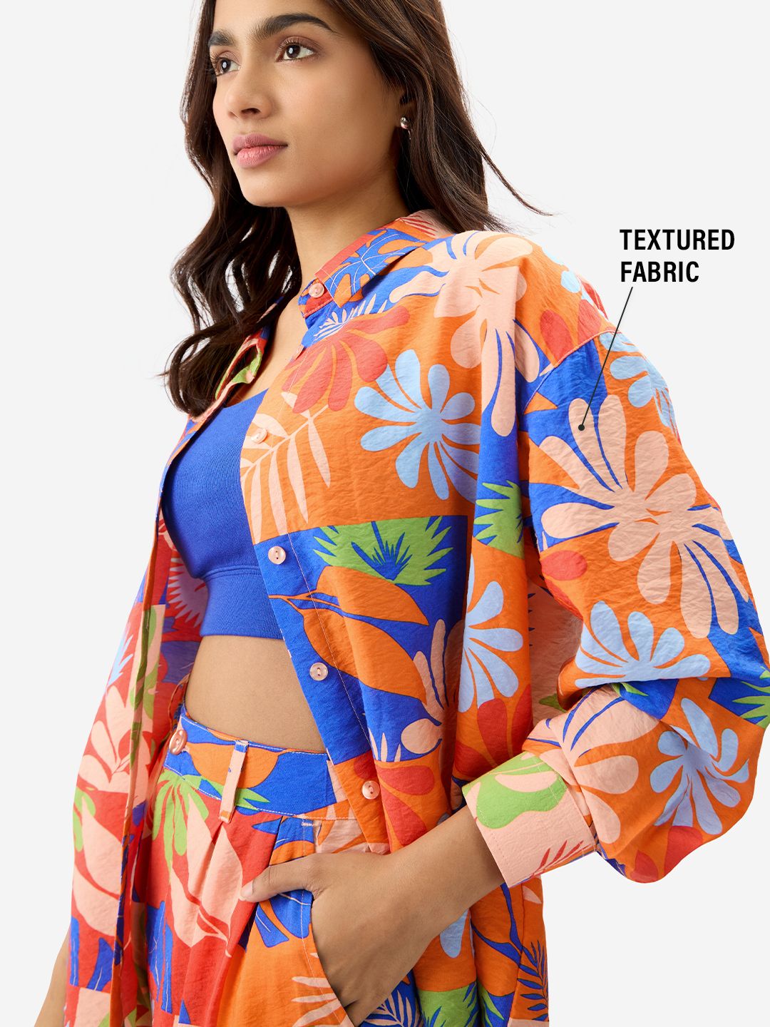 TSS Originals: Leafy Charm Women Boyfriend Shirts online