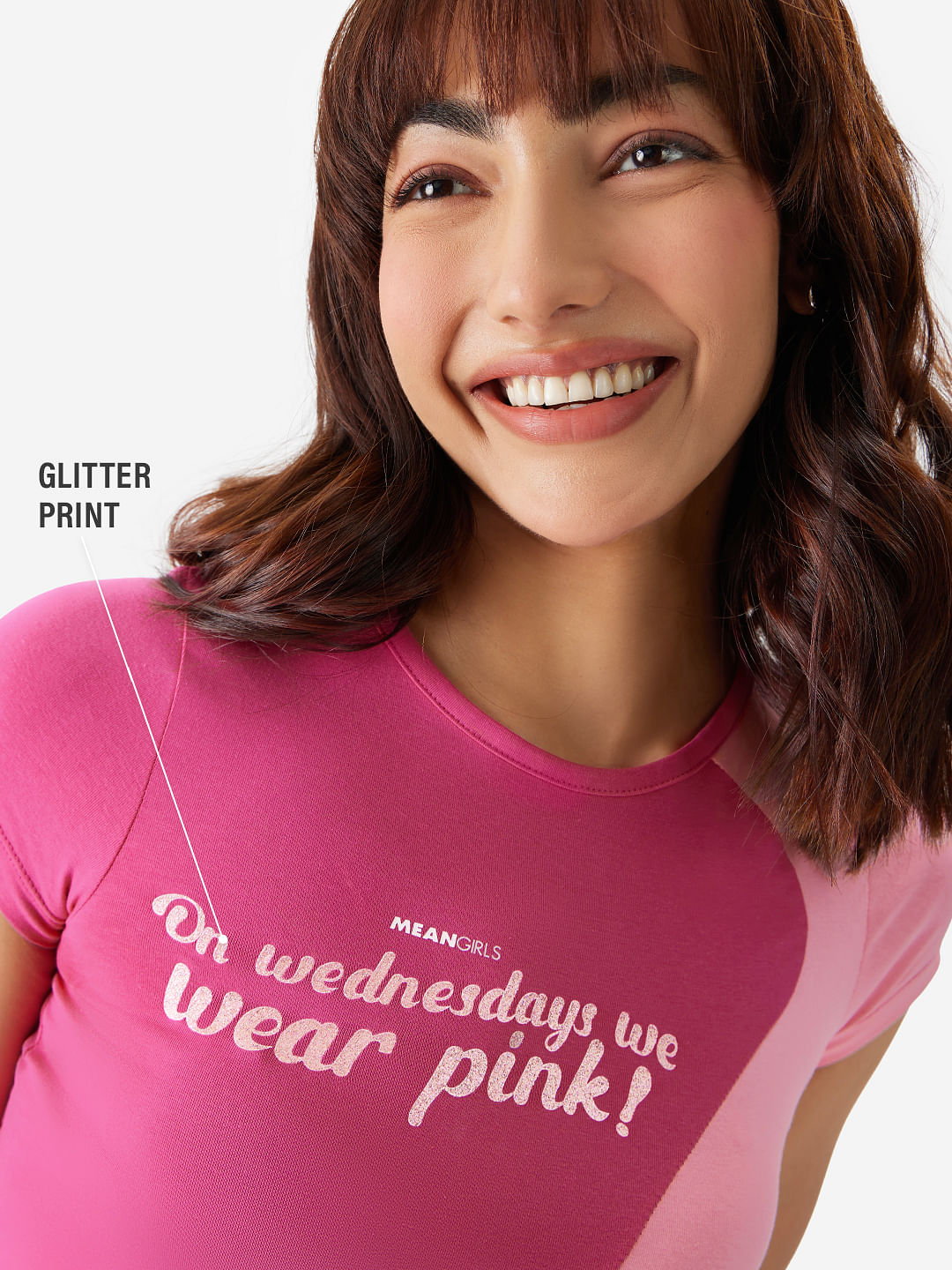 Buy Mean Girls: Wednesdays We Wear Pink Women Cropped Tops online at ...