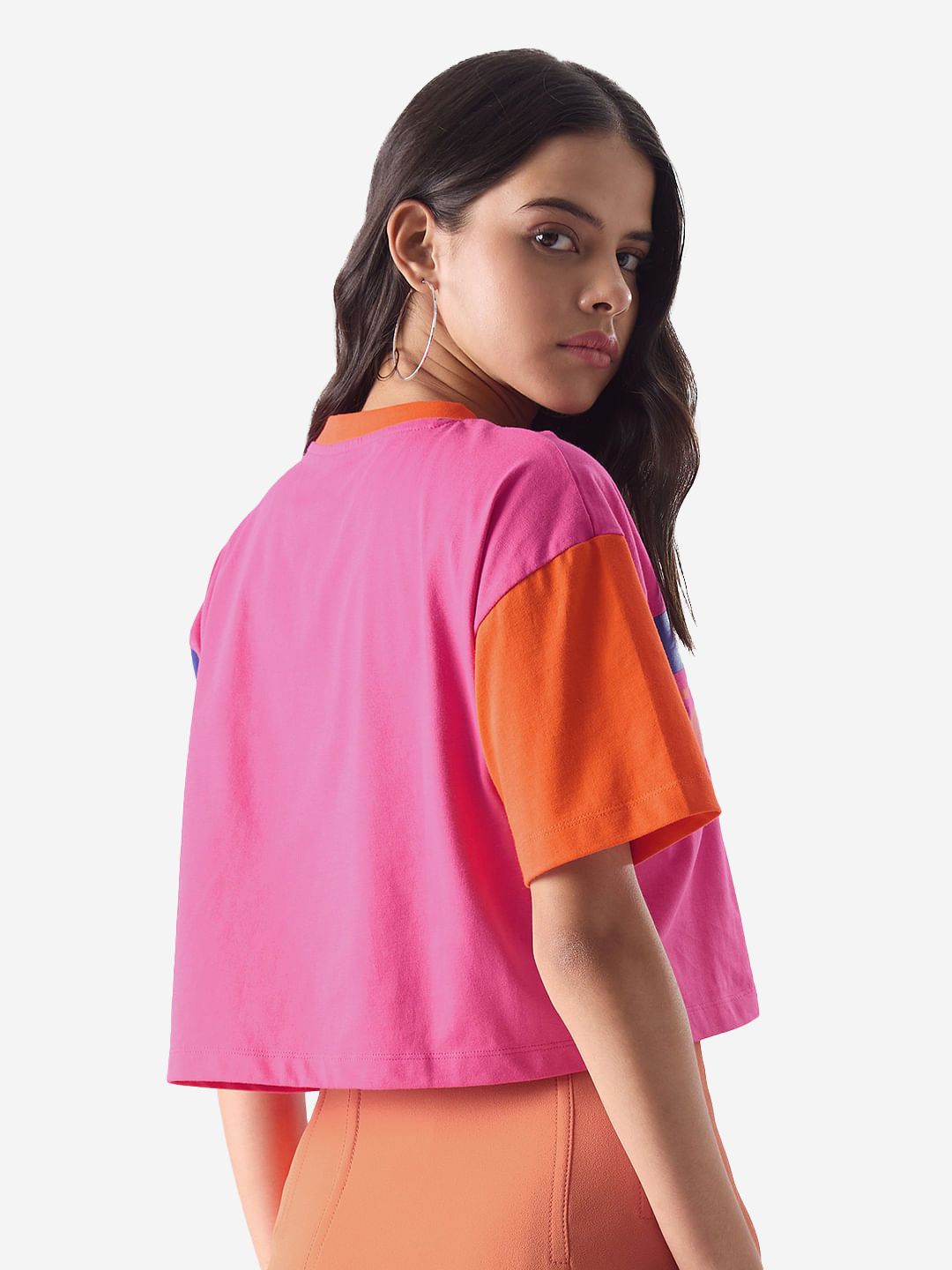 TSS Originals: Arcade Pink Women Oversized Cropped T-Shirts price