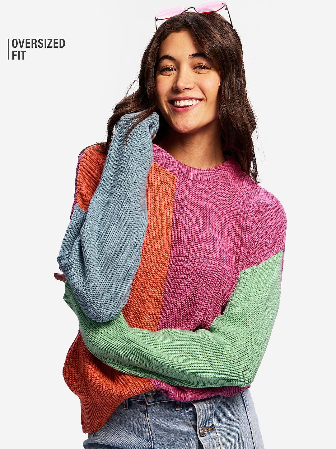 Knitted Sweater: Candy Pop