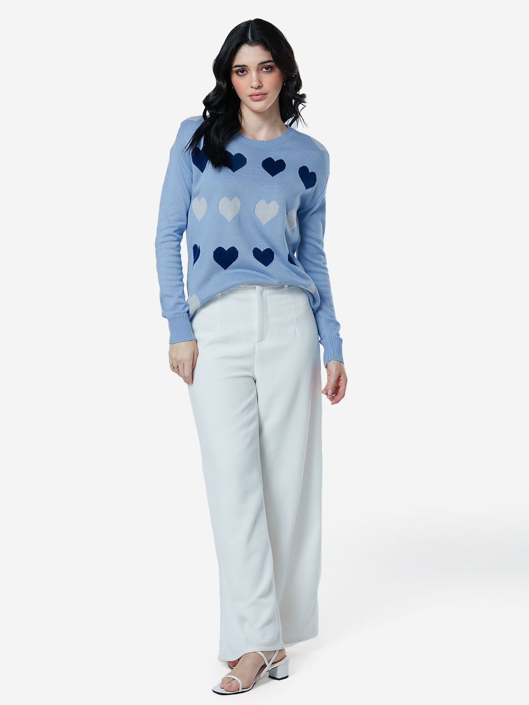 Knitted Sweater: Hearts Women Knitted Sweaters price