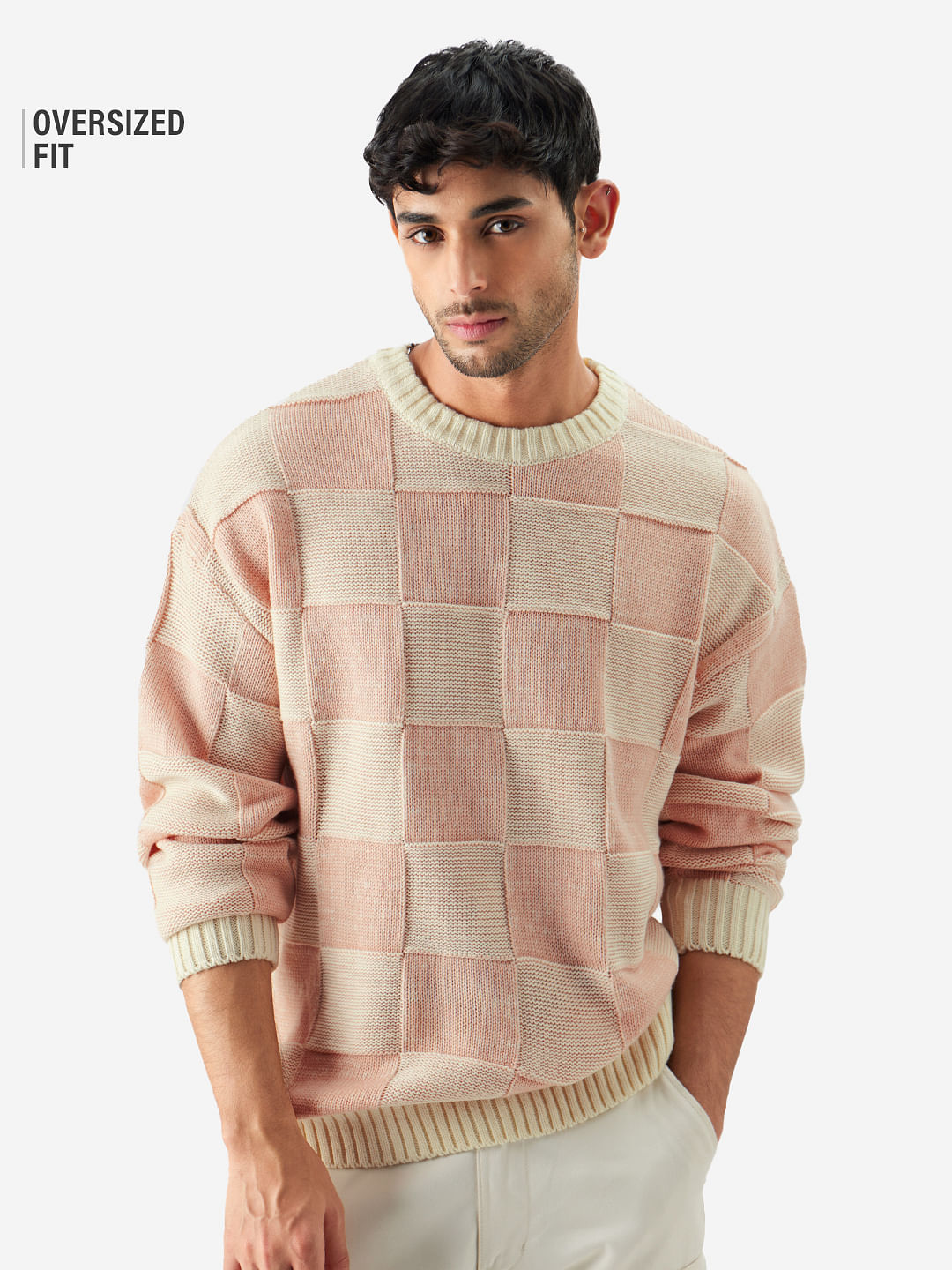 Buy TSS Originals: Pink Diamonds Mens Knitted Sweaters Online