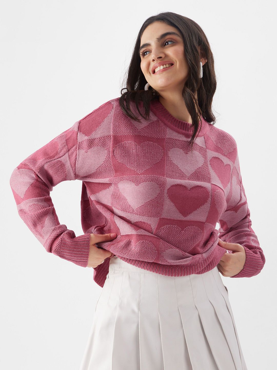 Knitted Sweater: Love Struck Women Knitted Sweaters online