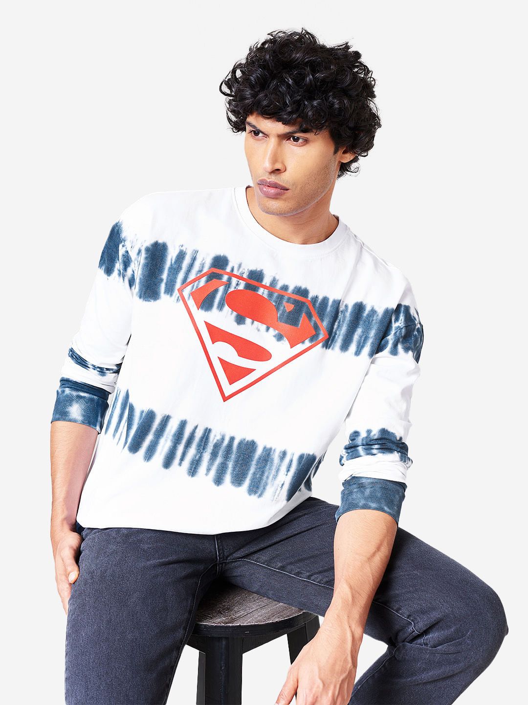 Superman: Emblem Oversized Full Sleeve T-Shirts price