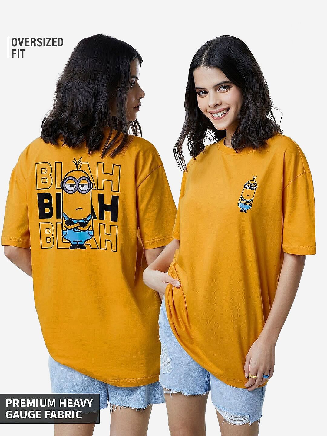 Buy Minions: Blah Blah Blah Boyfriend T-Shirts online at The Souled Store.