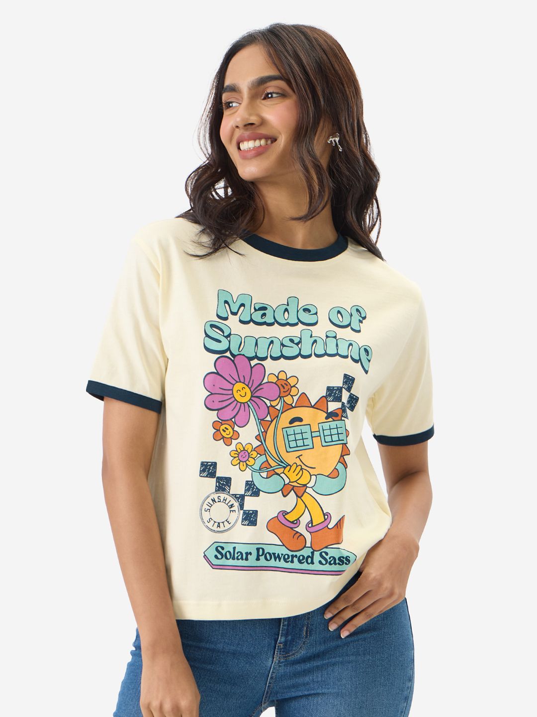 Buy TSS Originals Made of Sunshine Women Relaxed Fit TShirts online