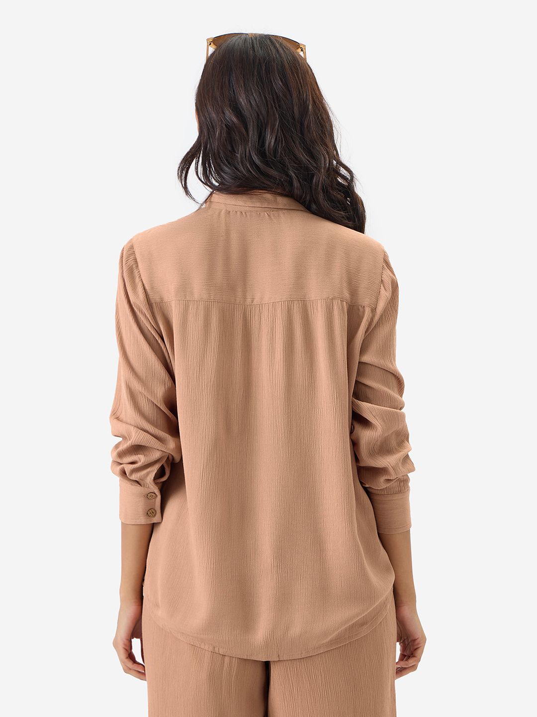 Buy Oversized Solids: Hazel Gold Women Boyfriend Shirts