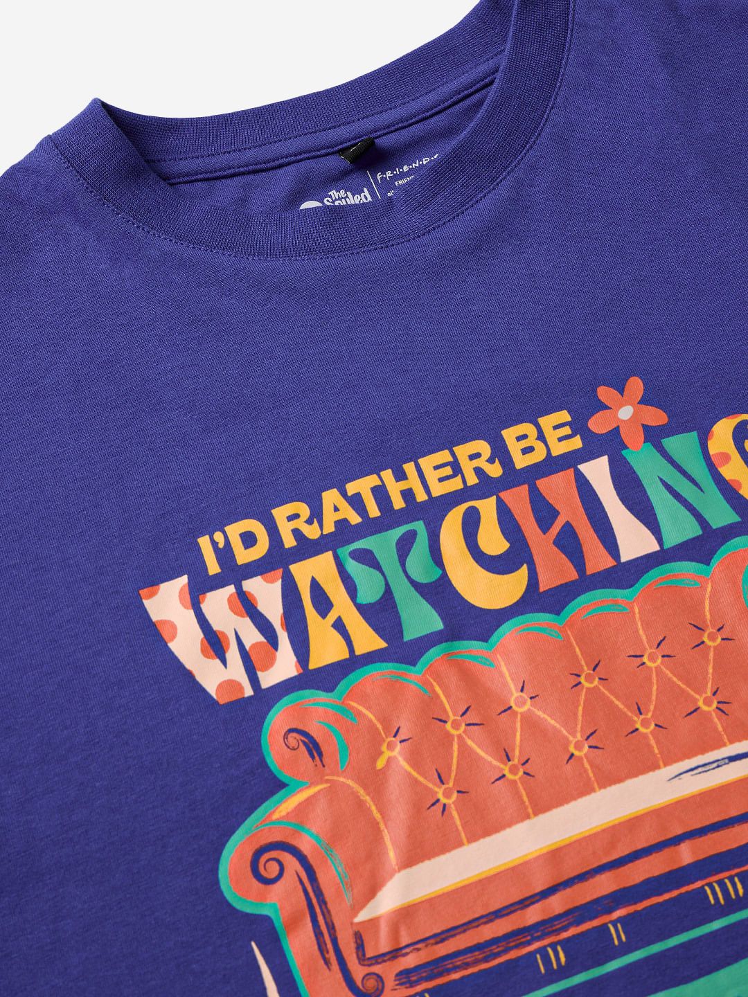 Buy FRIENDS: I'd Rather Be Watching Friends Women Oversized T-Shirts