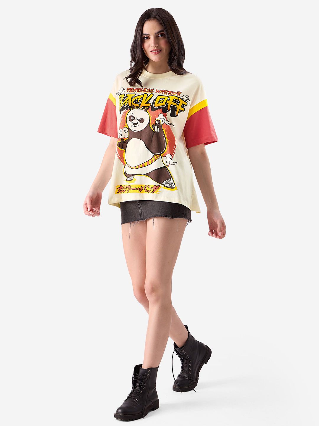 Kung Fu Panda: Back Off Women Oversized T-Shirts online