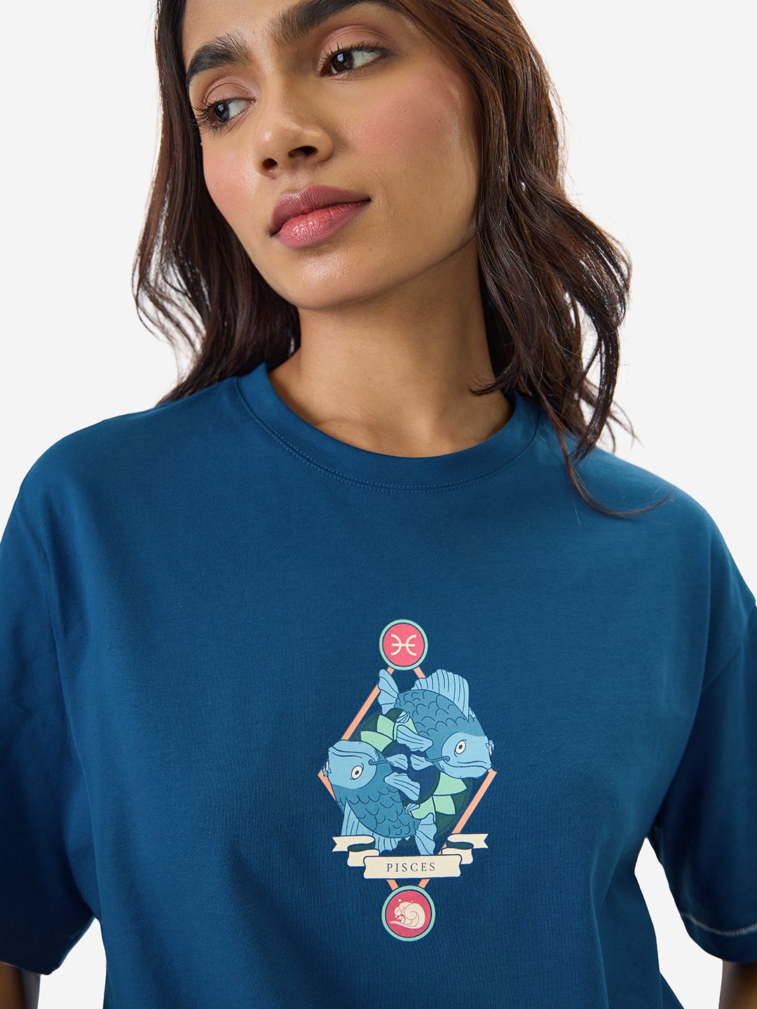 Zodiac: Pisces Women Oversized T-Shirts online