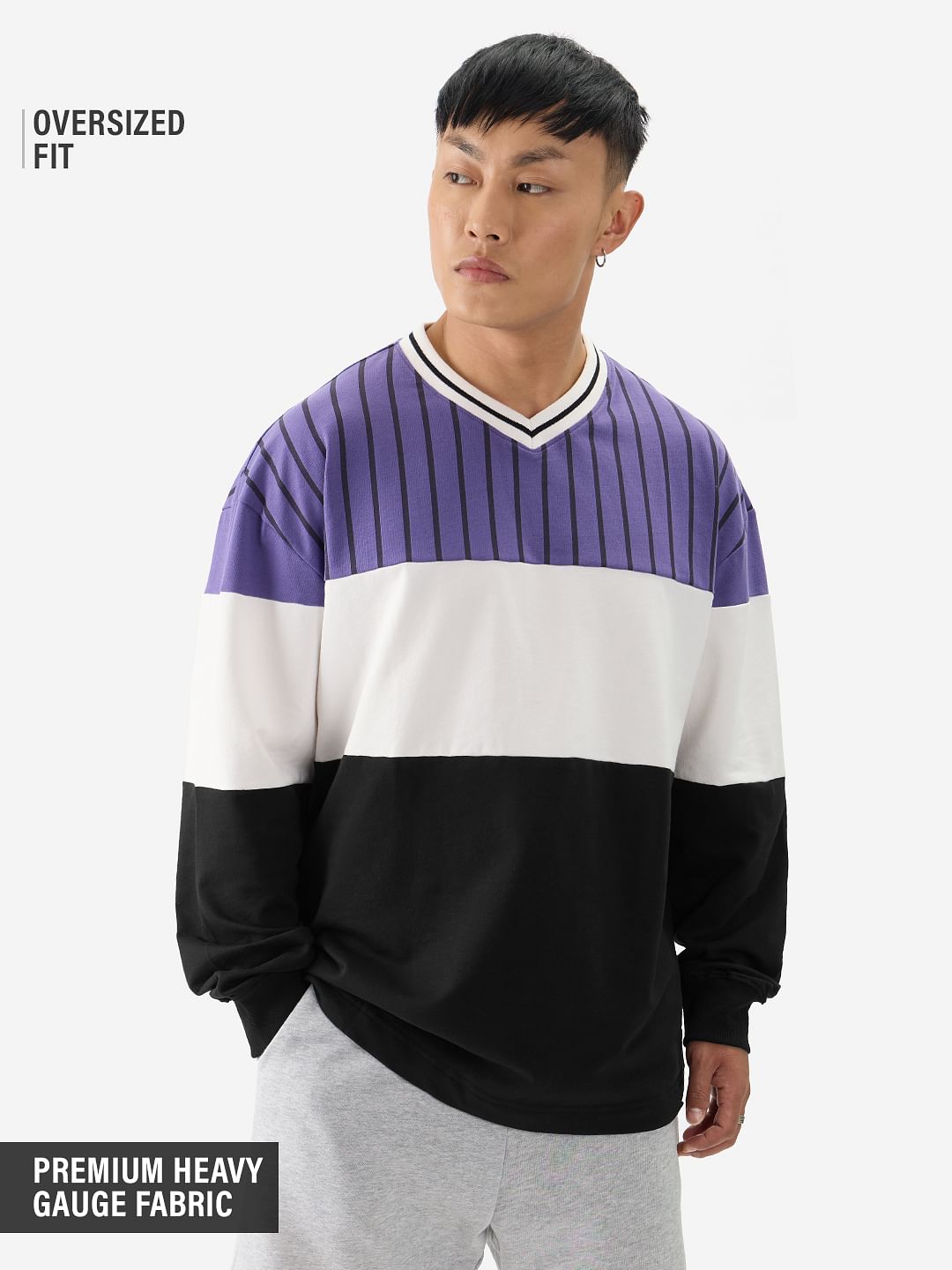 Buy TSS Originals: Wisteria Oversized Full Sleeve T-Shirt Online