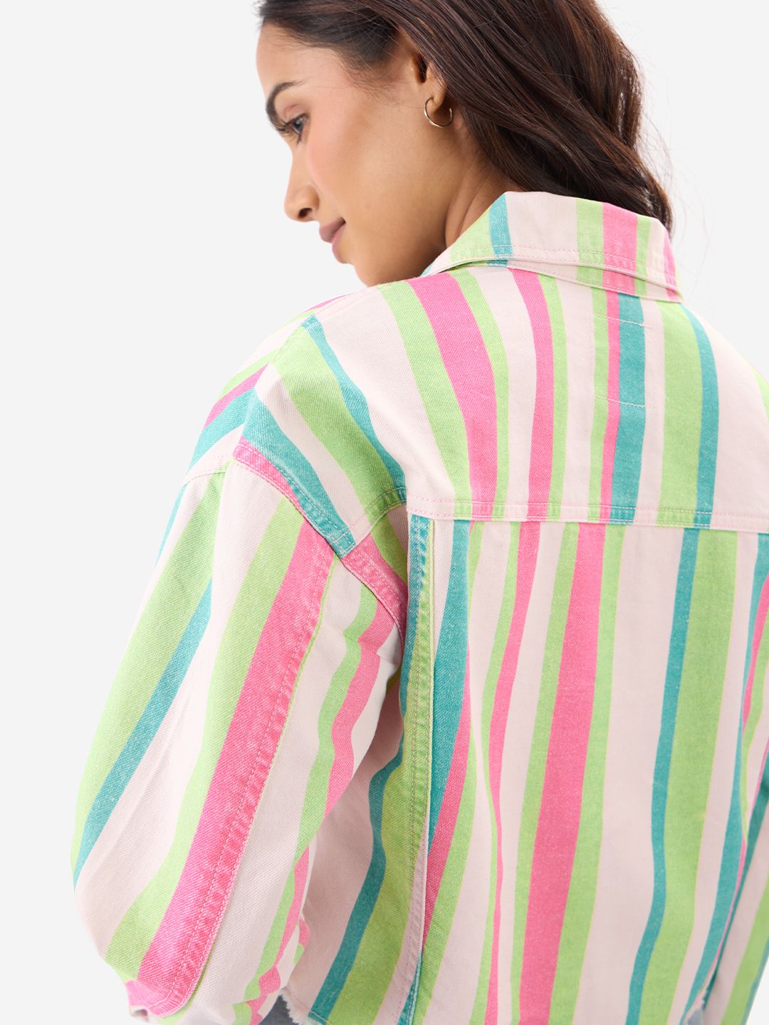 Buy TSS Originals: Blossom Stripes Women Denim Jackets