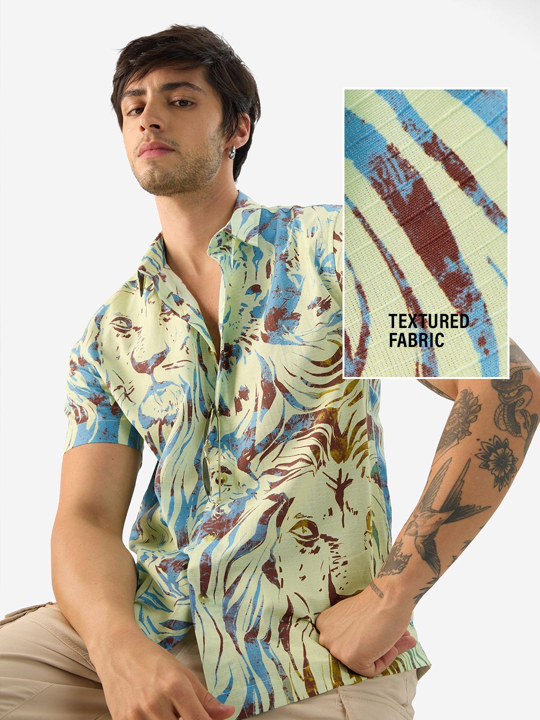 Buy TSS Originals: Jungle Time Men Oversized Shirts Online