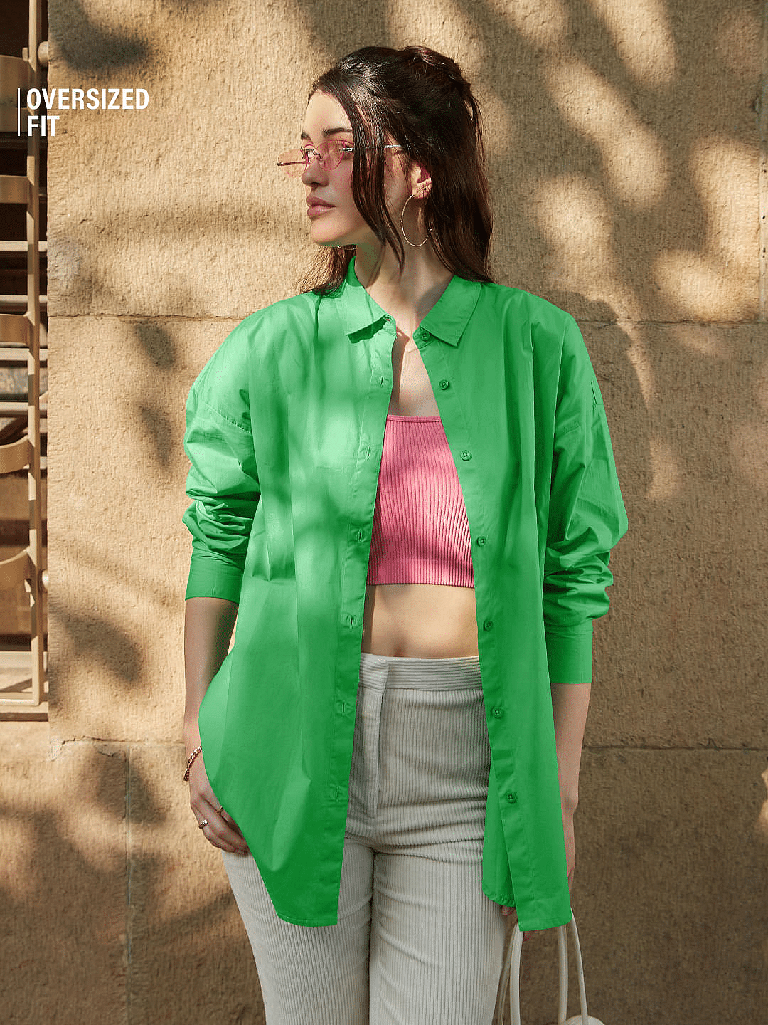 Buy Solids: Green Ash Women Boyfriend Shirts online at The Souled Store.