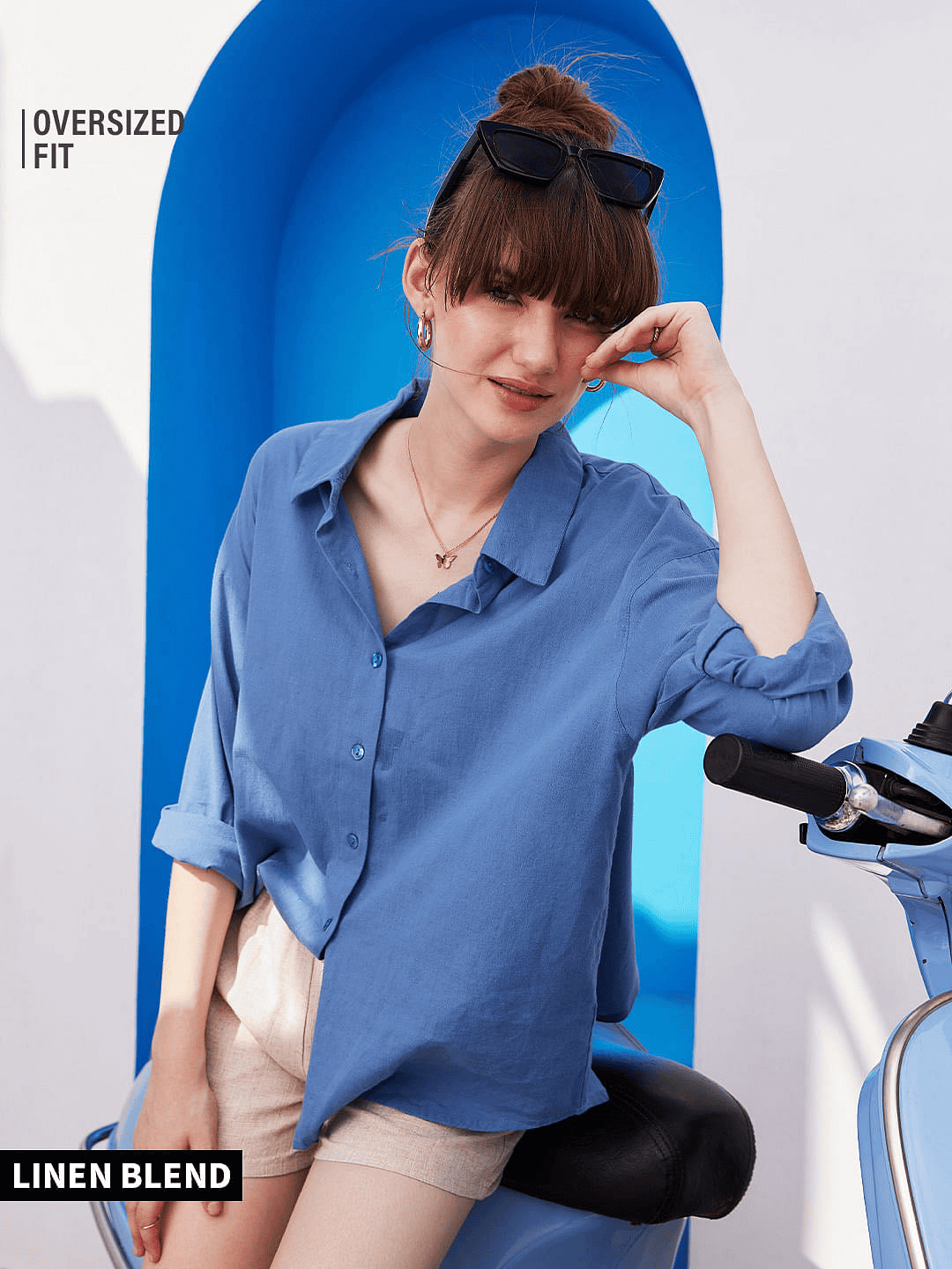 Cotton Linen: River Blue