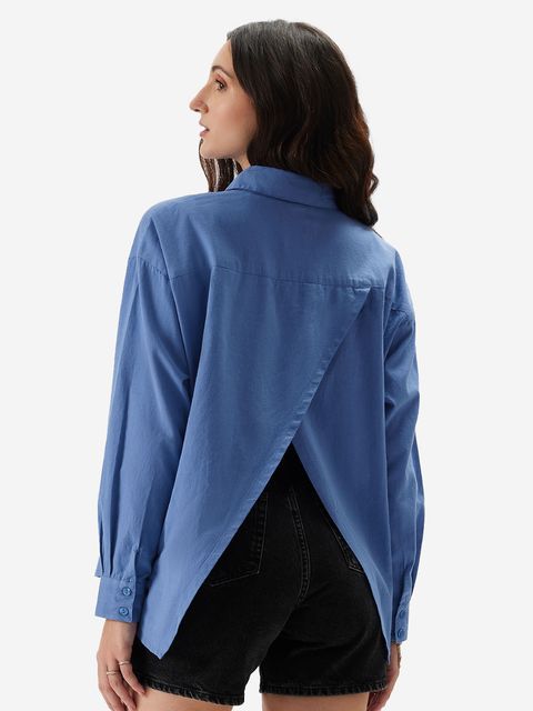 Significant Other Blue Check Woven Shirt - Size 10