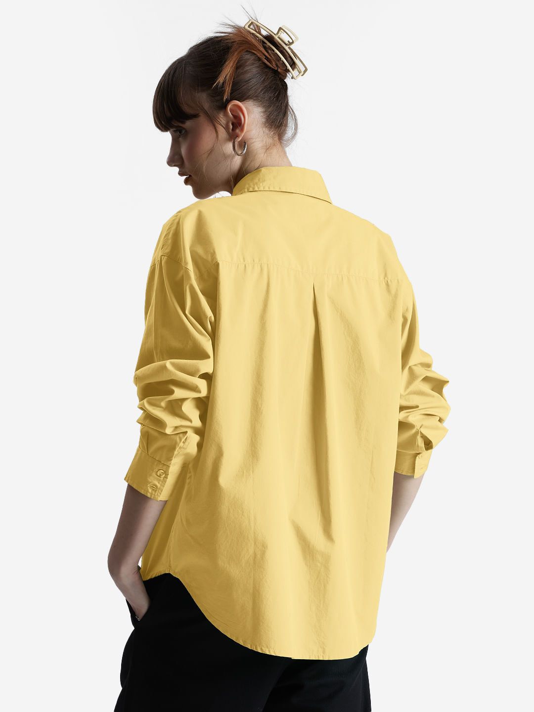 Oversized Solids: Sunshine Women Boyfriend Shirts online