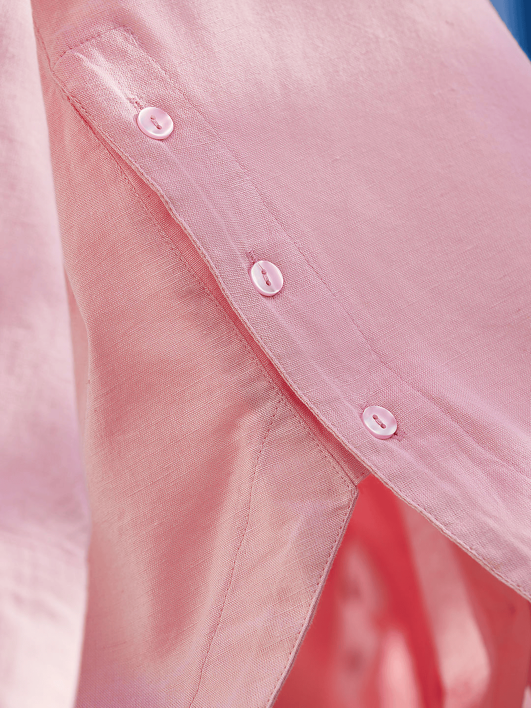 Buy Cotton Linen Shirt: Pink Women Boyfriend Shirts