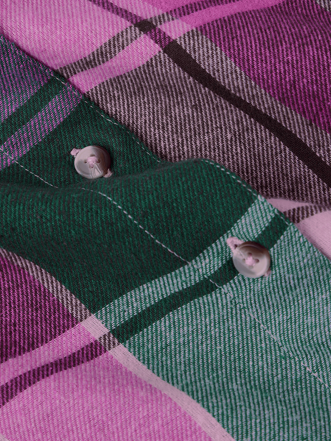 Buy Plaid Shirt: Forest Plum Women Boyfriend Shirts