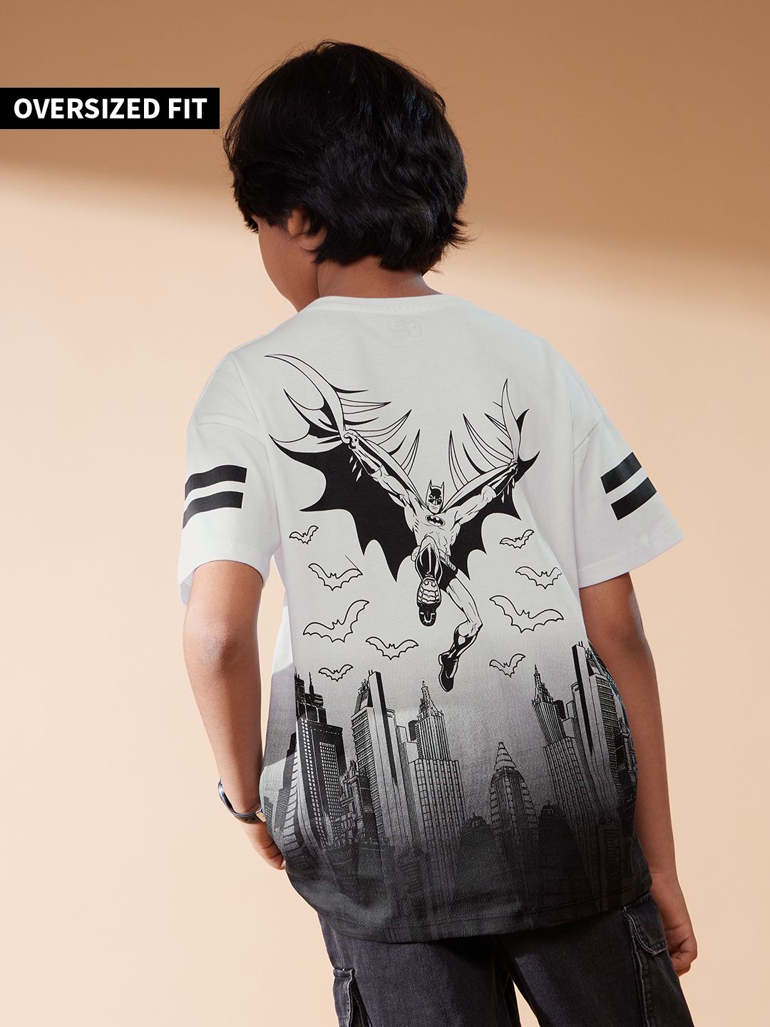 Batman Savior Buy Batman: Gotham's Saviour Boys Cotton Oversized T-Shirts online at ...