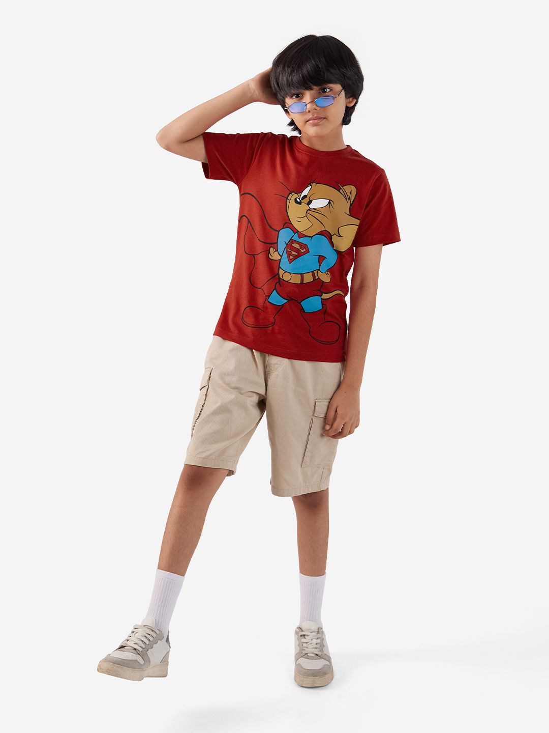 Tom And Jerry: Super Jerry Boys Cotton T-Shirts (2-8 Yrs) online