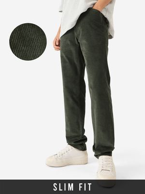 Buy Solids: Olive Green Men Joggers Online