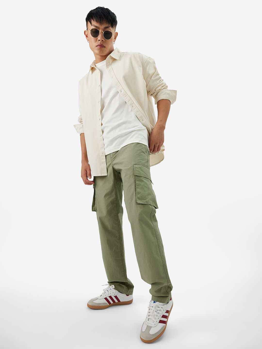 Buy Ripstop Pants: Fern Green Men Cargo Pants