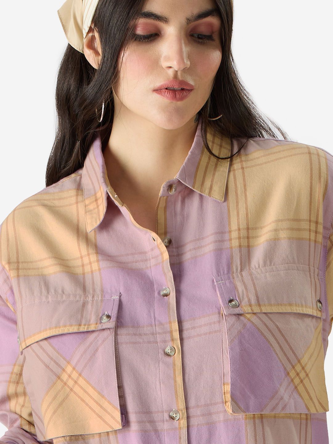 TSS: Purple (Tie Dye) Women Oversized Shirt Dresses online