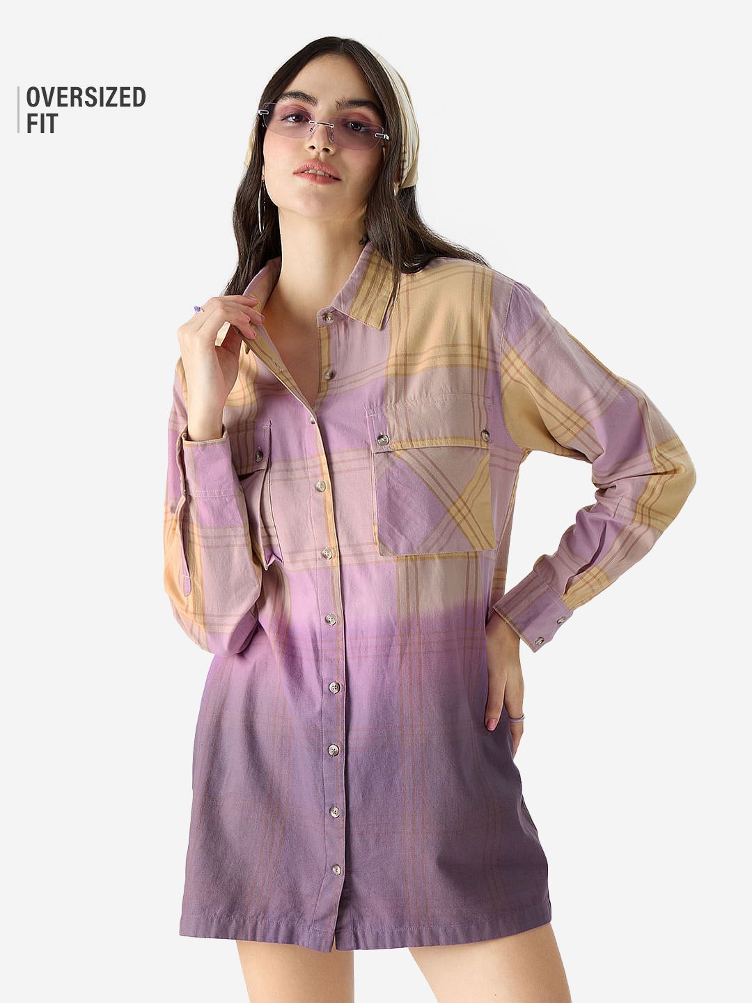 womens purple tie dye shirt
