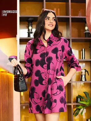 Buy Mickey Mouse Expressions Women Shirt Dresses online at The Souled Store