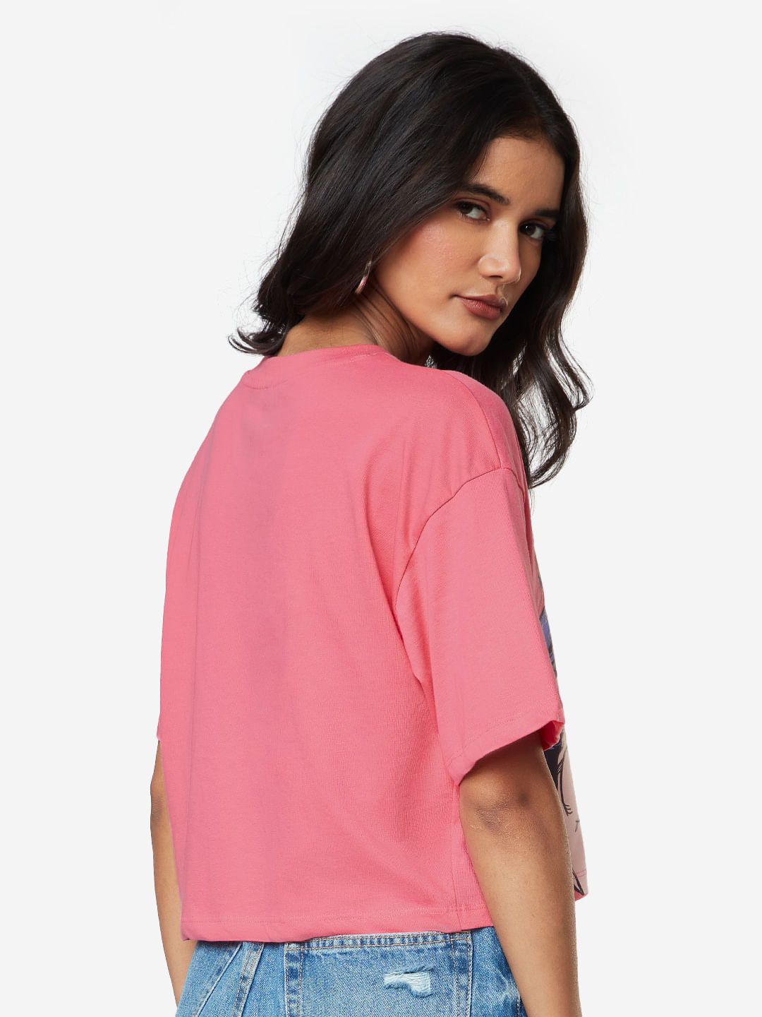 Buy Wonder Woman: Rebel Women Oversized Cropped T-Shirts