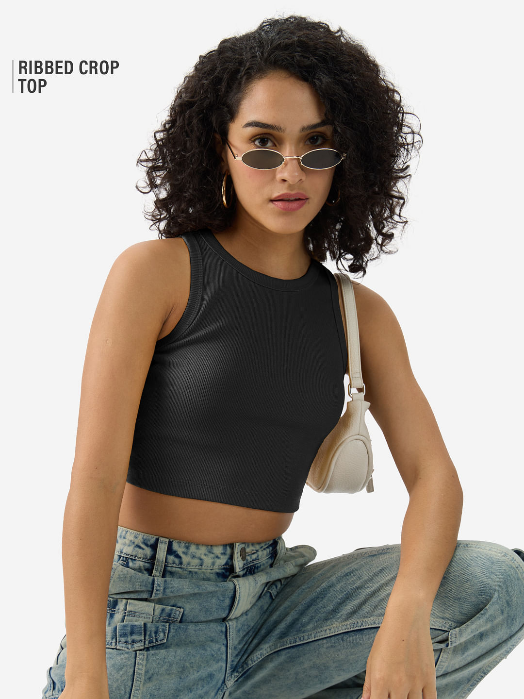 Buy Solids: Midnight Black Women Tank Tops online at The Souled Store.
