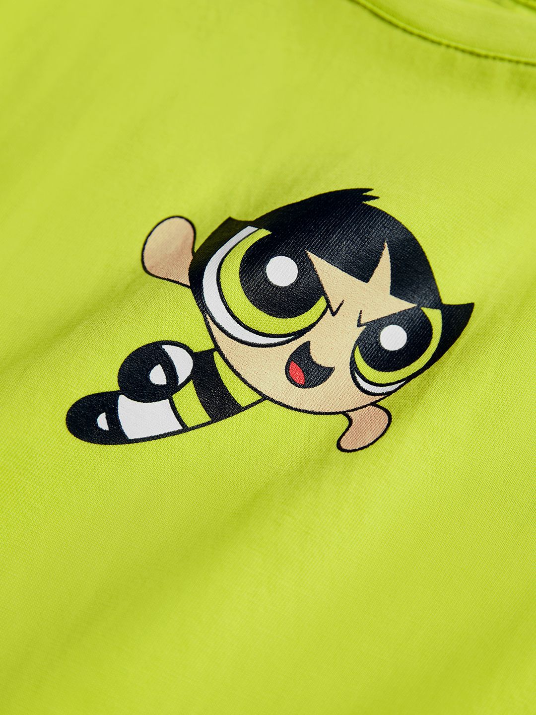Powerpuff Girls: Buttercup Girls Cotton T-Shirts (2-8 Yrs) price