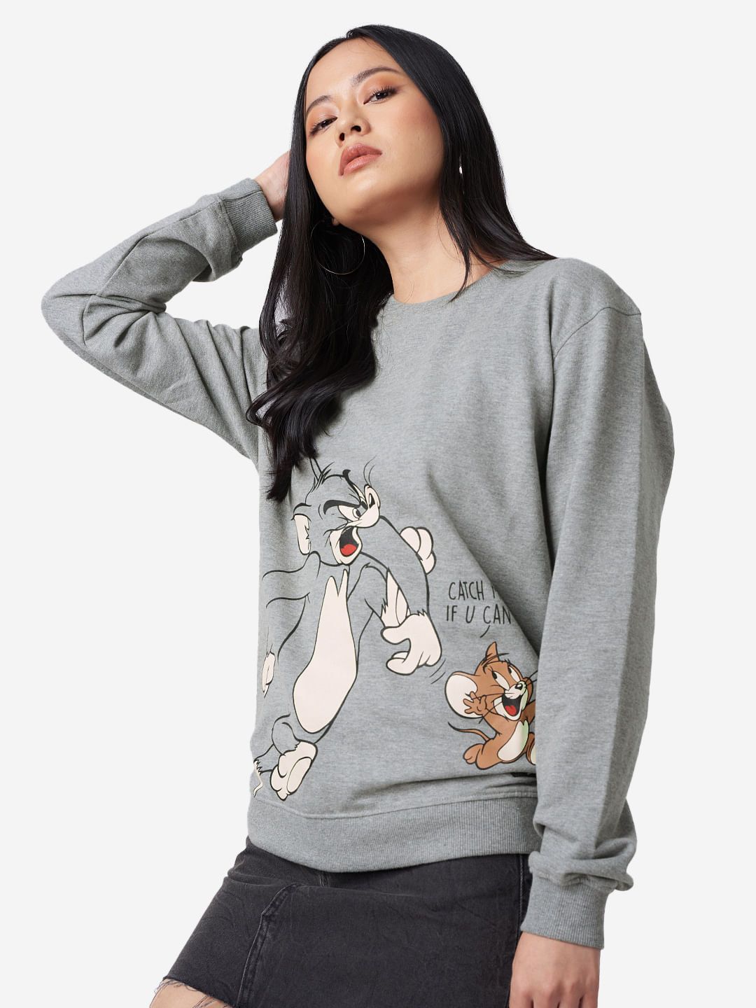 Buy Tom And Jerry: Catch Me If You Can Women Sweatshirts