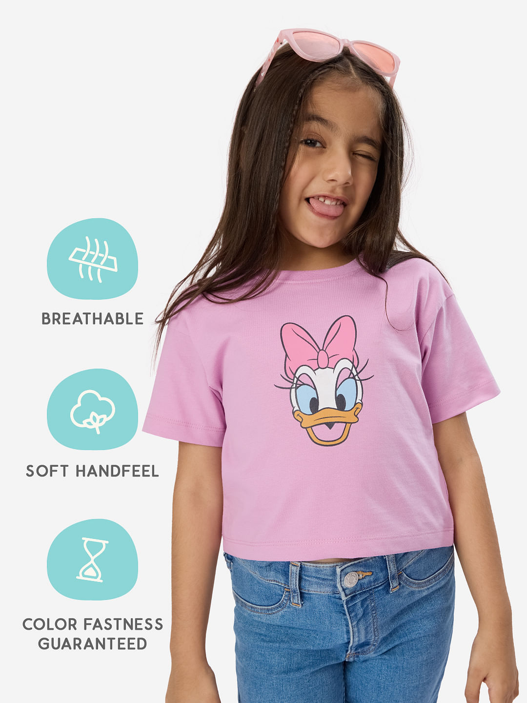 Buy Daisy Duck Girls Cotton Crop Tops Online At The Souled Store 4474