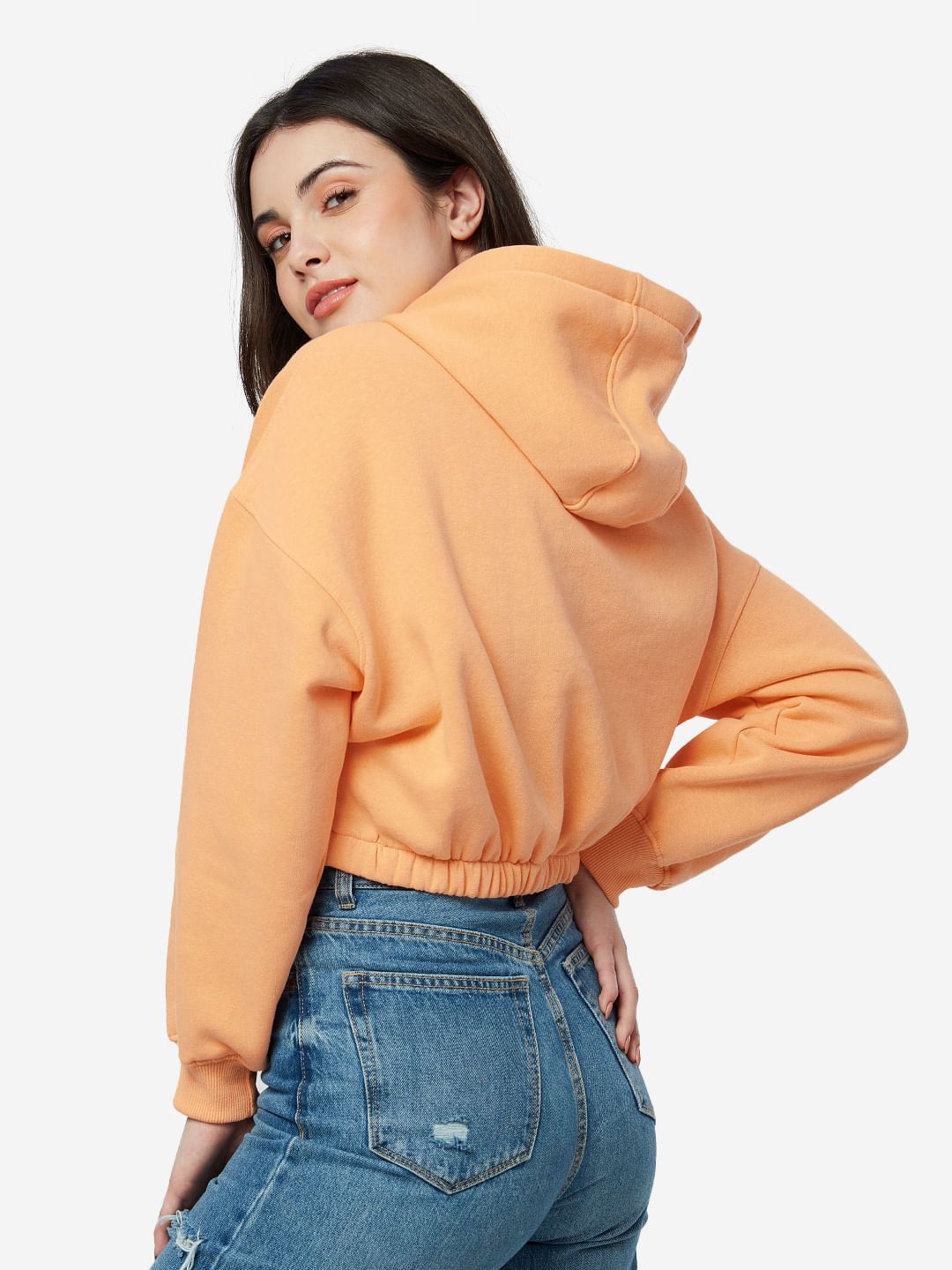 Winnie The Pooh: Looking For Trouble Women Cropped Oversized Hoodies price