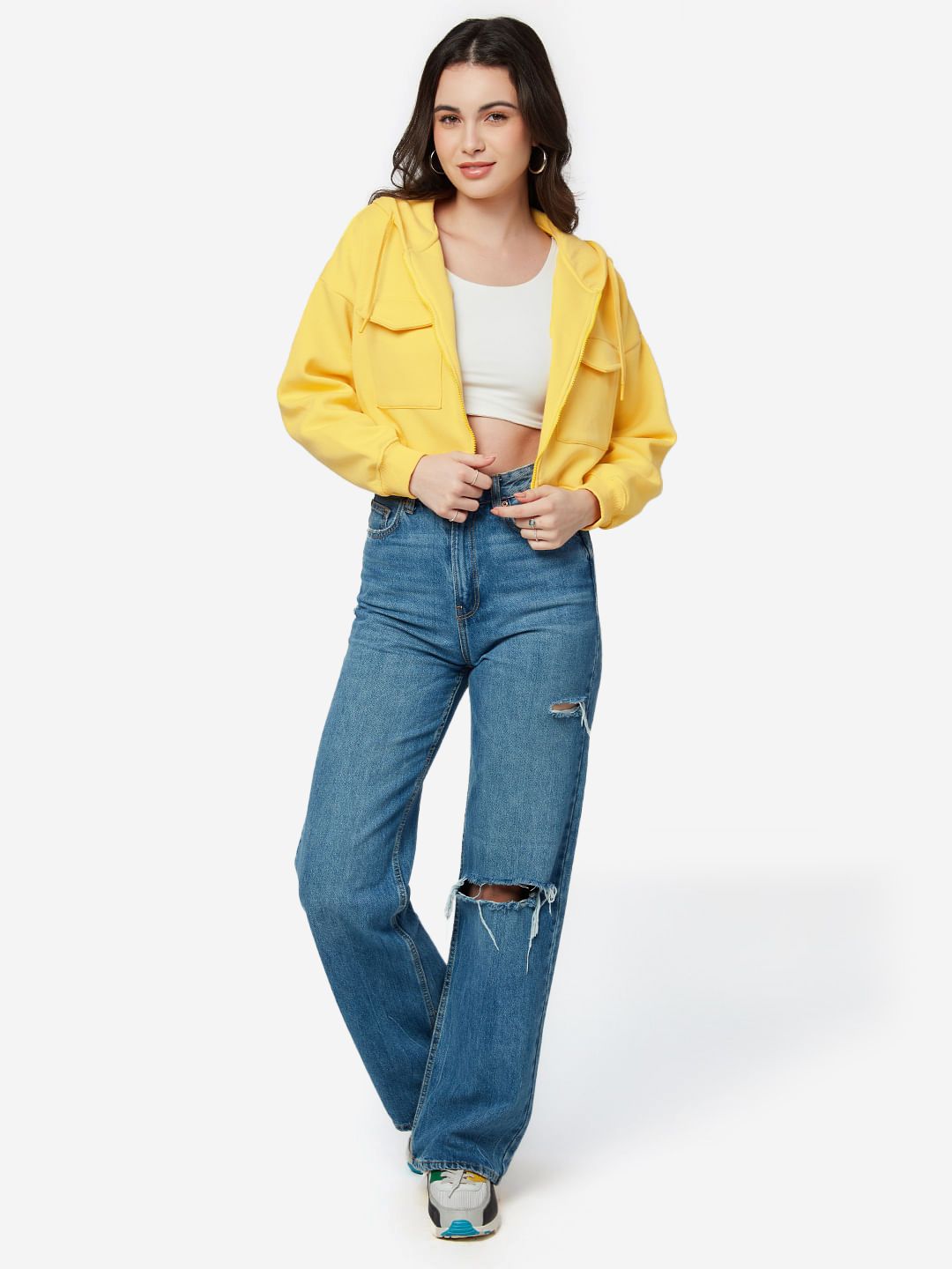 Solids: Sunshine Yellow Women Jackets price