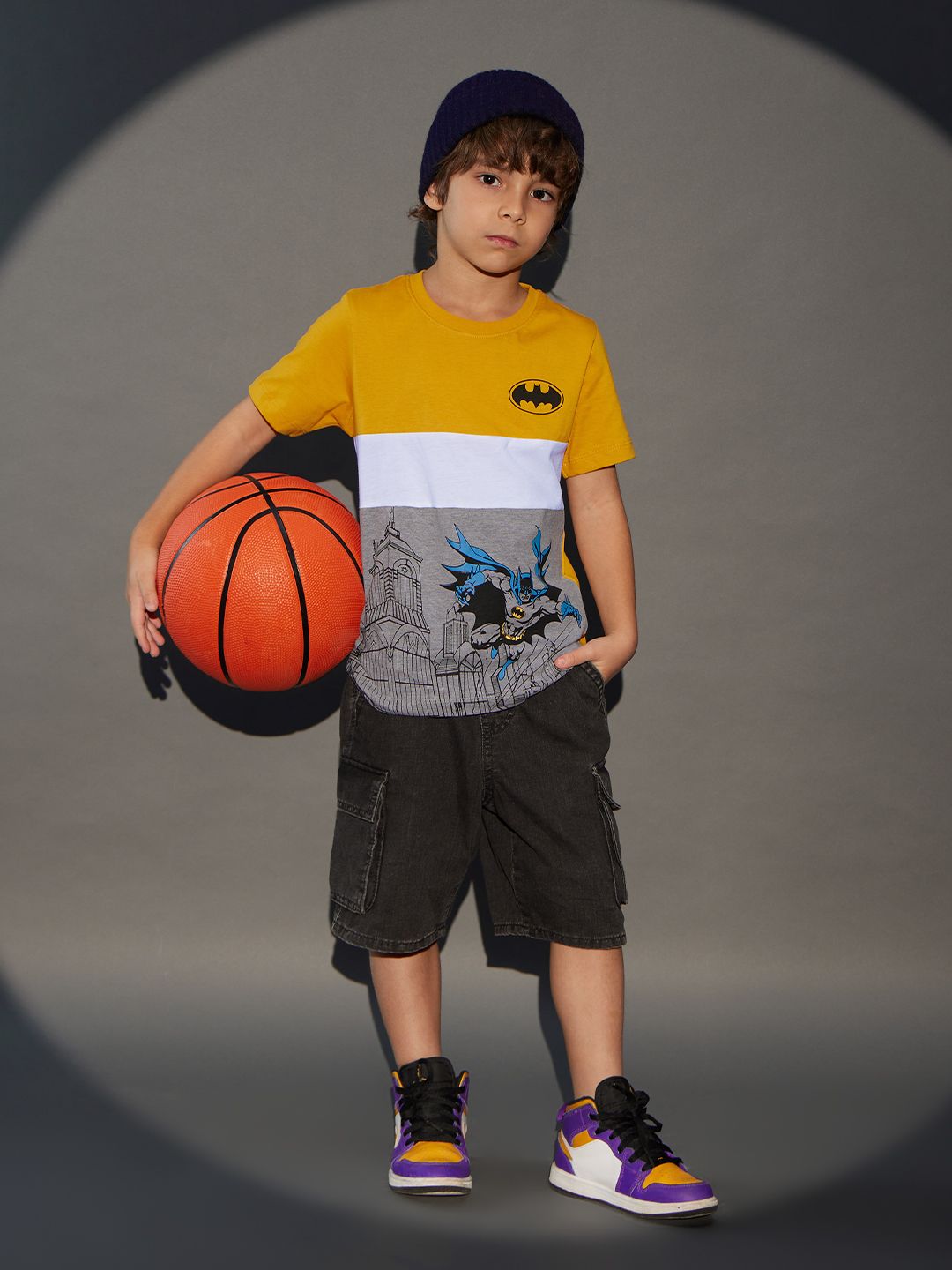 Batman: Cut and Sew Boys Cotton T-Shirts (2-8 Yrs) online