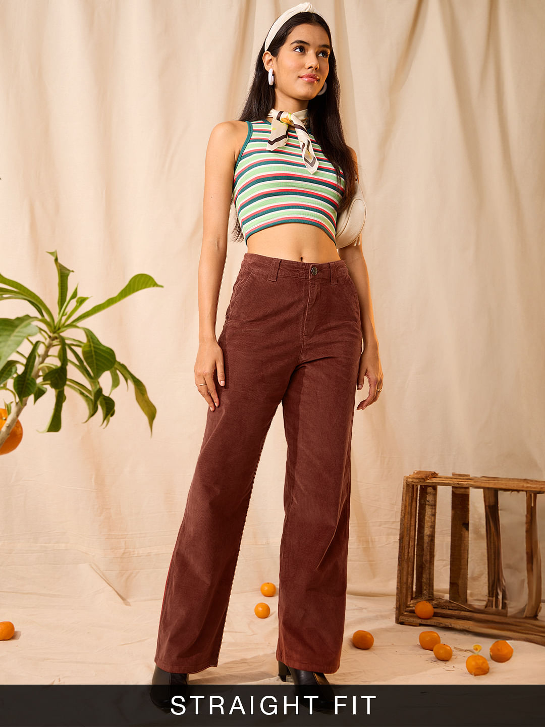 Corduroy Pant: Maroon Red