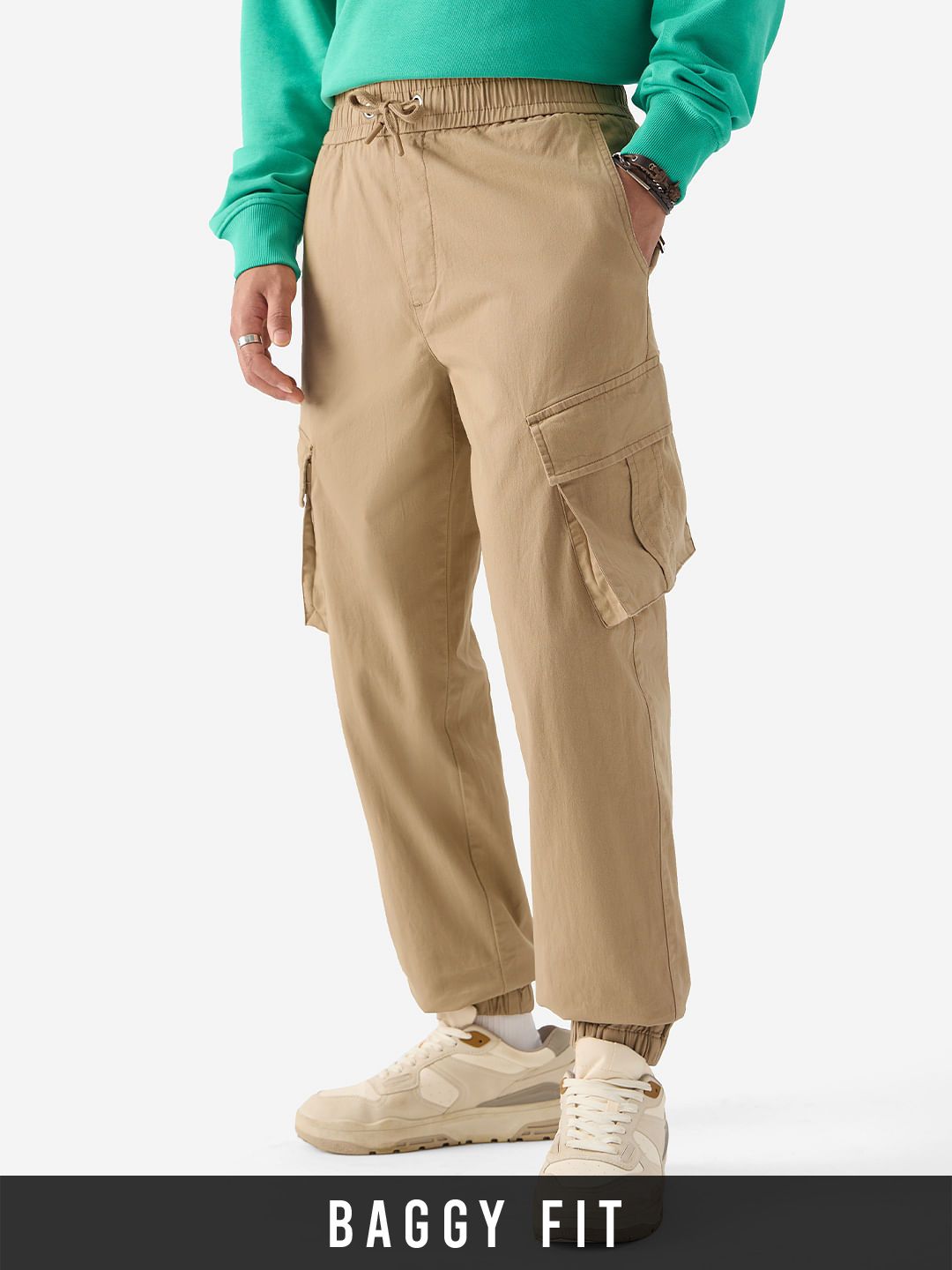 Sand Men Buy Solids: Sand Beige Men Jogger Online