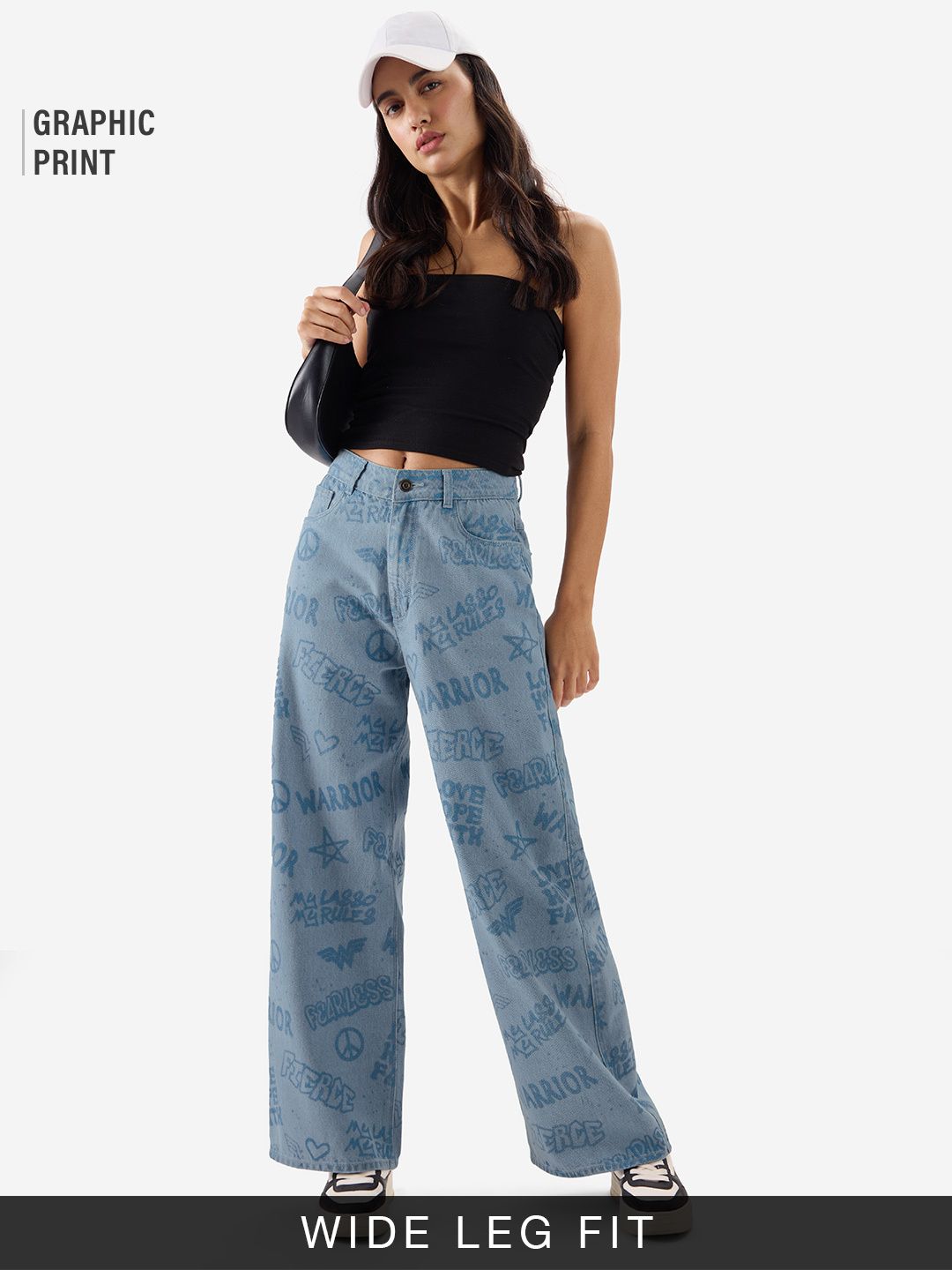 Wonder Woman: Warrior (Wide Leg Fit) Women Jeans Online